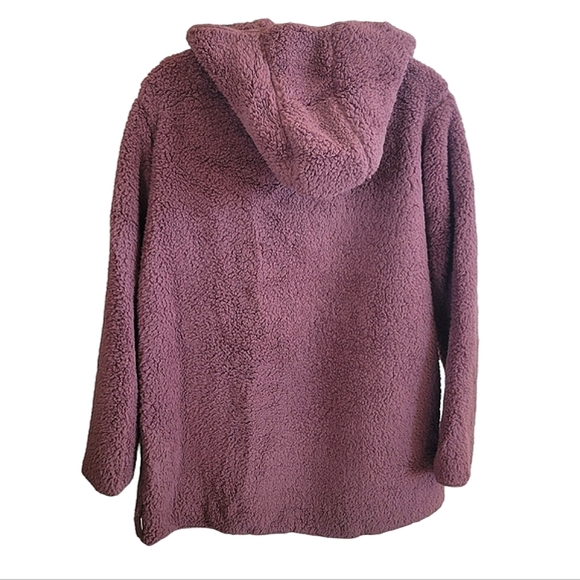 NWT PINK VICTORIA'S SECRET Sherpa Cardi Teddy Bear Jacket Soft Fleece Hoodie NEW - Picture 3 of 13
